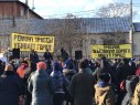Согласованный митинг жителей г.Покров, протестующих против капремонта автомагистрали без учета сложившегося уклада местного населения и инфраструктуры города. 